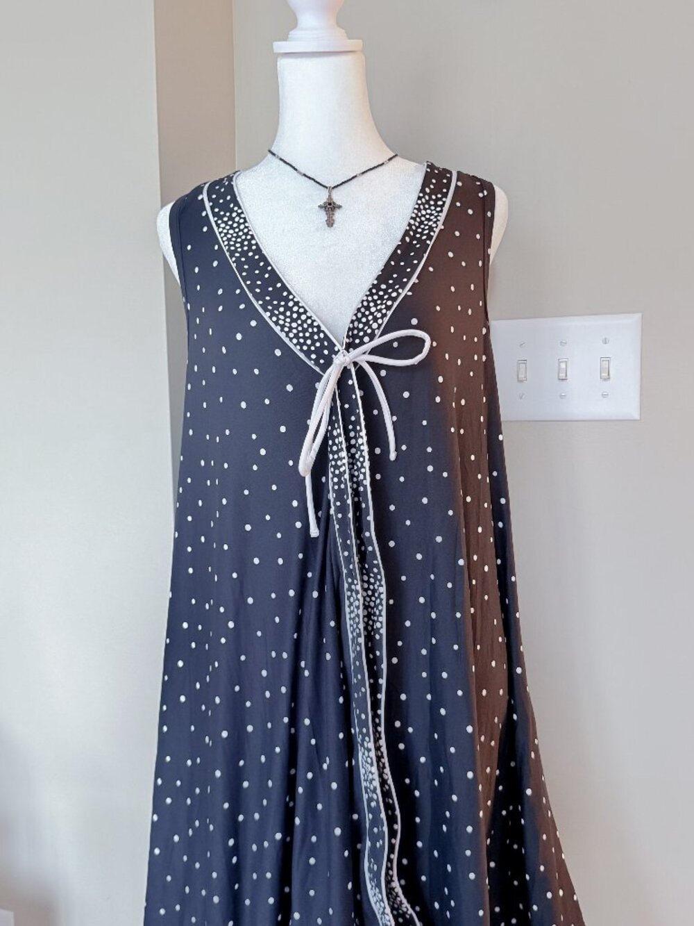 Coco Reef Polka Dot Dress Bathing Suit Cover Up - Size Large